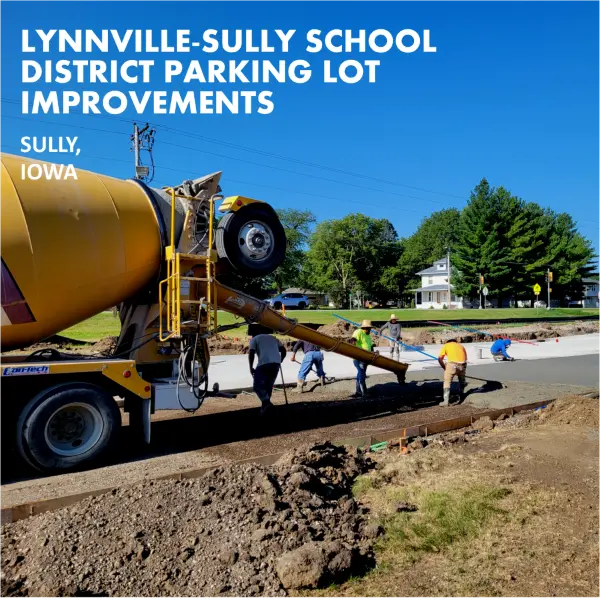 Lynnville-Sully School District Parking Lot